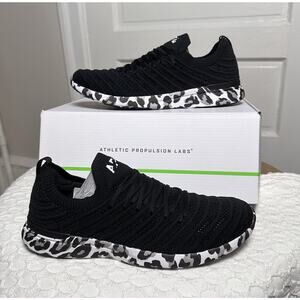 APL Women's Techloom Wave Sneakers Black/White/Leopard sz 10 New in box Athletic